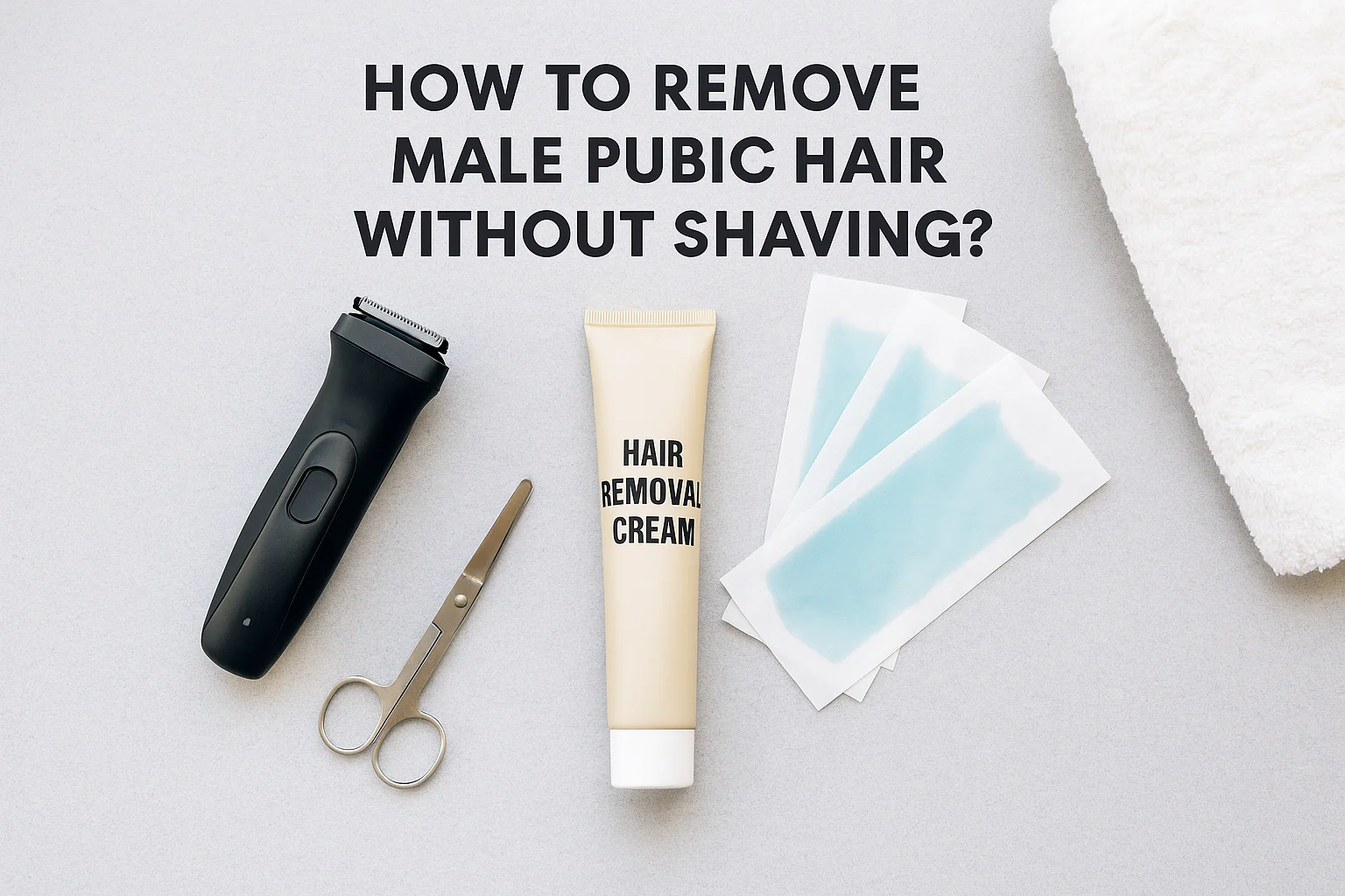 How to Remove Male Pubic Hair Without Shaving