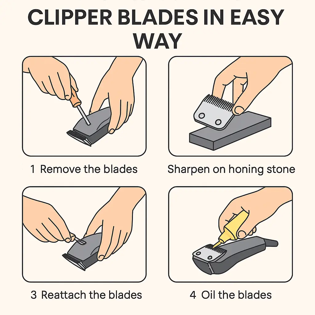 Sharpen Clipper Blades Step By Step Guide